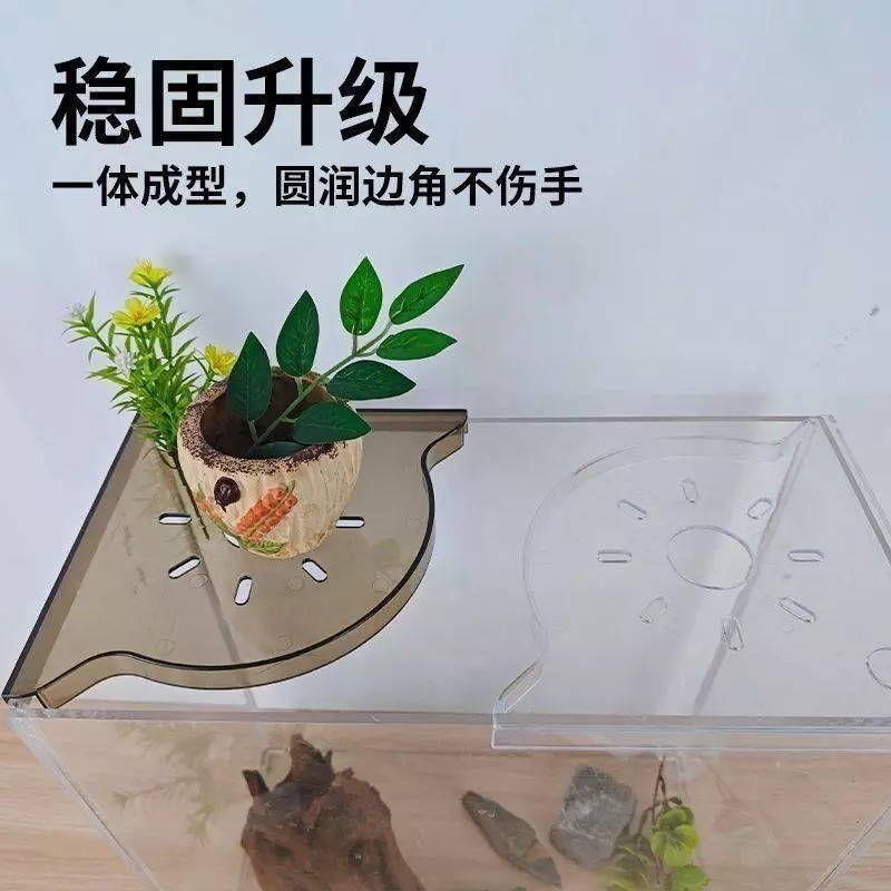 魚缸轉角置物架/水培籃【新莊/五股/青島水族】魚缸轉角儲物架 收納 免安裝收納節省空間 魚缸託盤-細節圖2