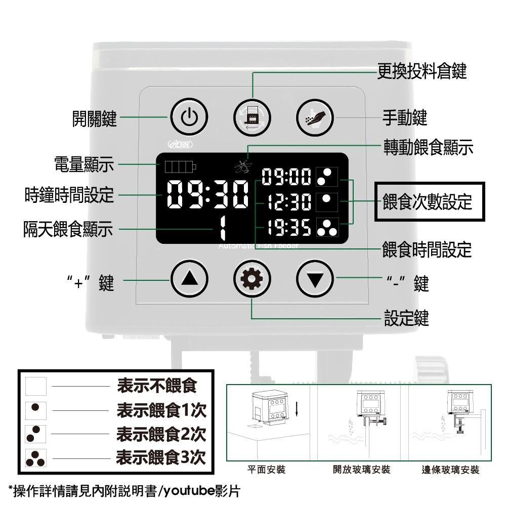 【青島水族】ISTA 伊士達 自動餵食器 自動投食器 魚飼料餵食 時餵魚 餵魚器 魚缸自動餵食飼料 飼料 魚飼料 餵食機-細節圖3