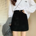 燈芯絨半身裙高腰顯瘦 包臀短裙 半身裙【Z0065】-規格圖9