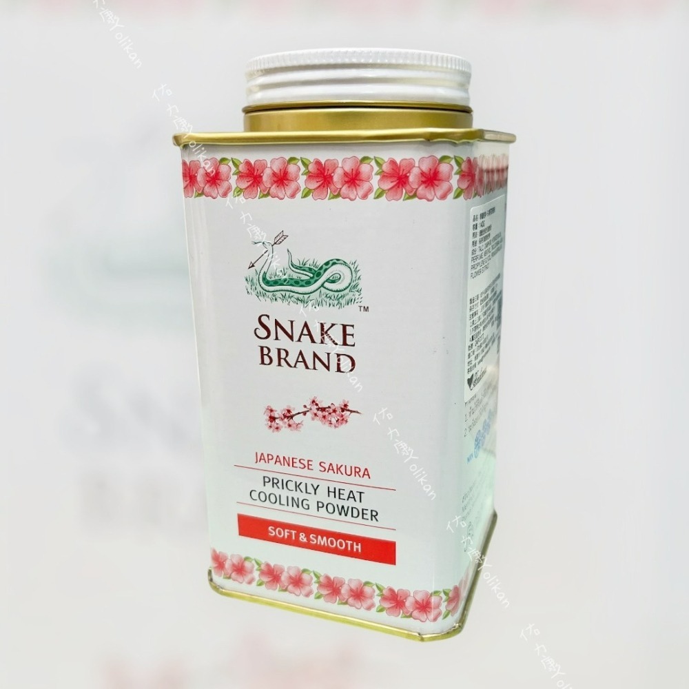 蛇牌爽身粉粉紅花香140g-細節圖2