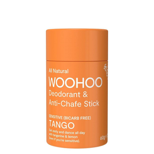 澳洲Woohoo神奇體香膏-柑橘(Tango)60g 汗味 體味 老人味 長效體香 無鋁鹽 環保紙管裝 無塑生活