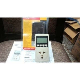 GM86電力監測儀 有加購冷氣T字轉接頭 外銷版 功率計 電錶 儀錶 瓦數 瓦特計 電壓錶 計量插座非Wanf D02A-細節圖2