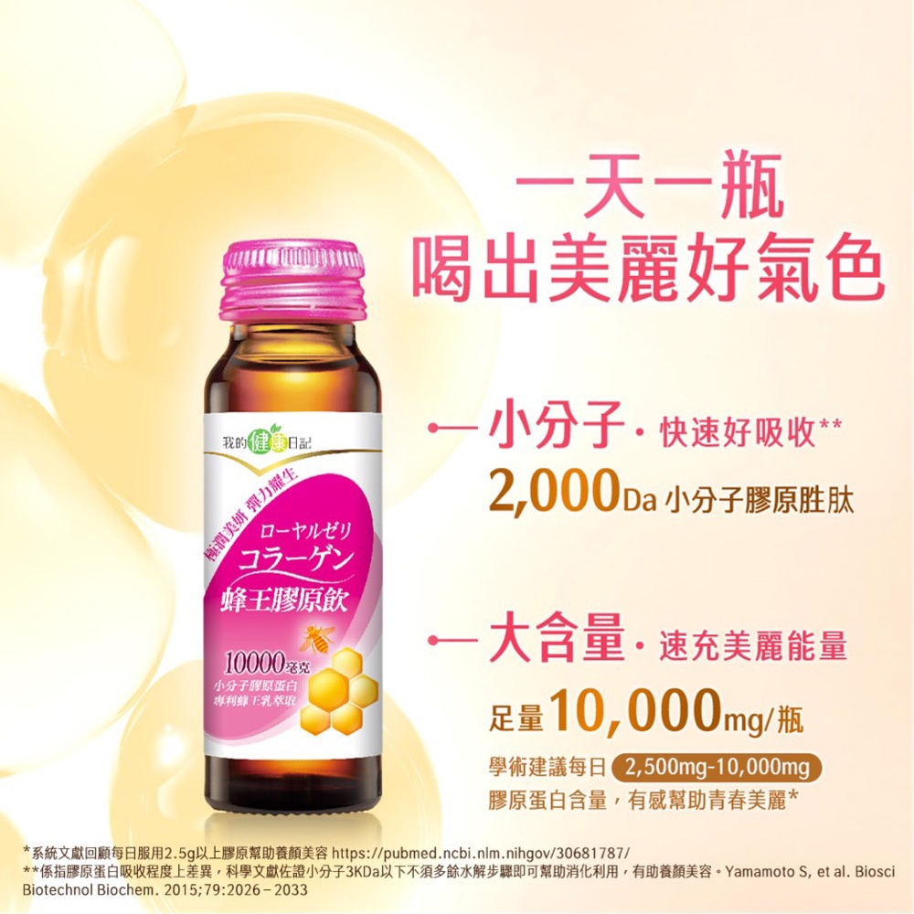 【我的健康日記】蜂王膠原飲 6入-細節圖4