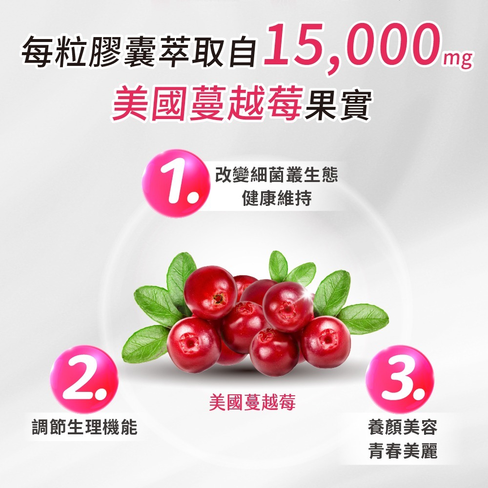 利捷維有酵蔓越莓益生菌膠囊 30粒-細節圖3