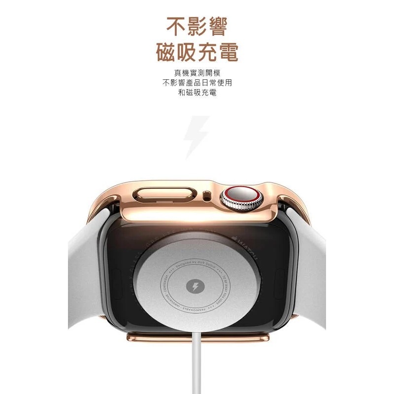 ~愛思摩比~DUX DUCIS Apple Watch (40/41/44/45/49) Hamo 電鍍PC保護殼-細節圖6