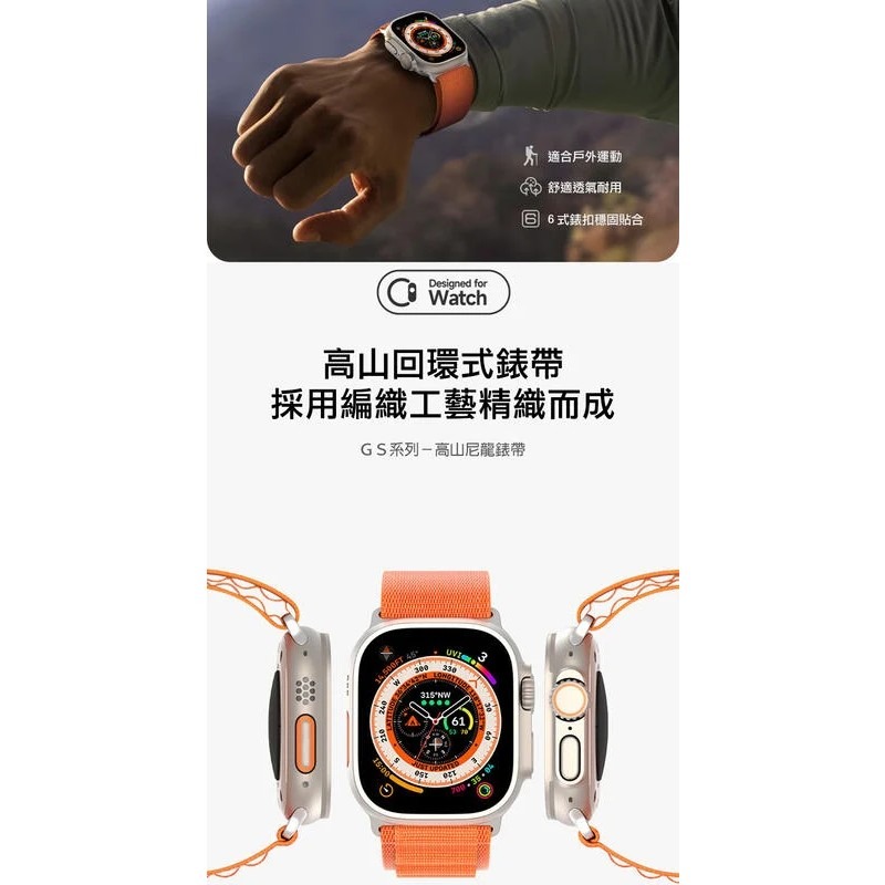 ~愛思摩比~DUX DUCIS Apple Watch (42/44/45/49)(38/40/41) 高山尼龍錶帶-細節圖4