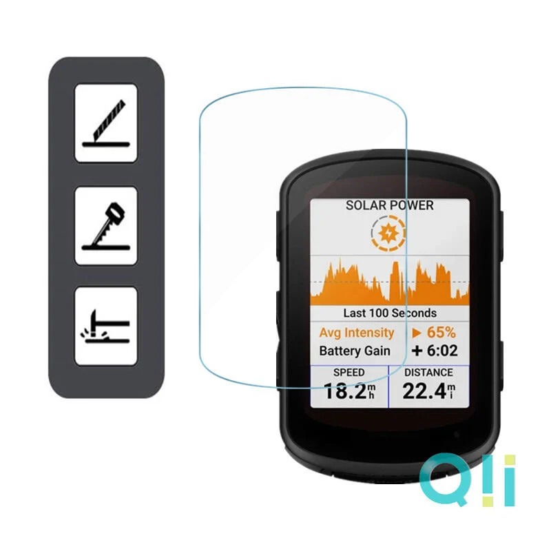 ~愛思摩比~Qii GARMIN Edge 540 / 840 Solar 玻璃貼 (兩片裝)-細節圖4