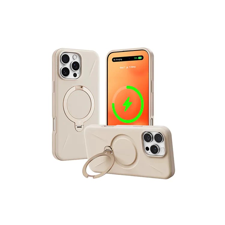 TORRAS Ostand Spin Fusion 16/Pro/Max MagSafe支架防摔手機殼 保護殼-細節圖2