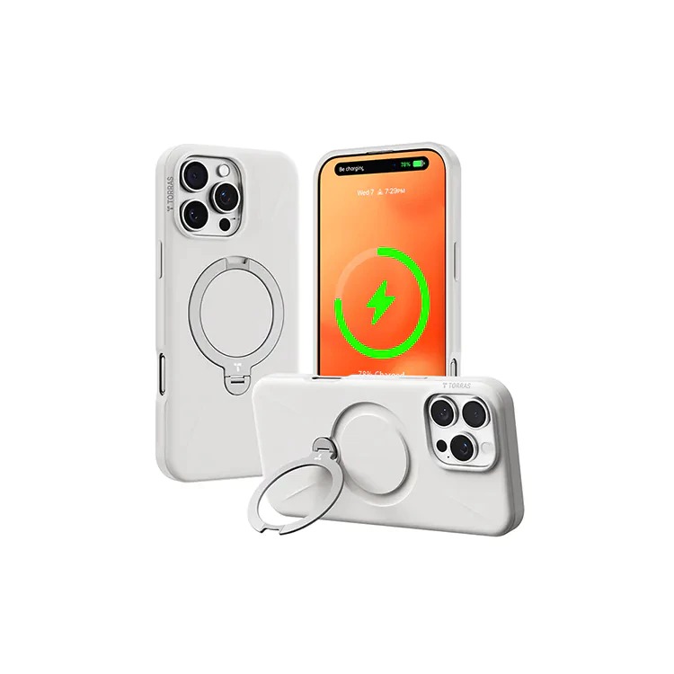 TORRAS Ostand Spin Fusion 16/Pro/Max MagSafe支架防摔手機殼 保護殼-細節圖3