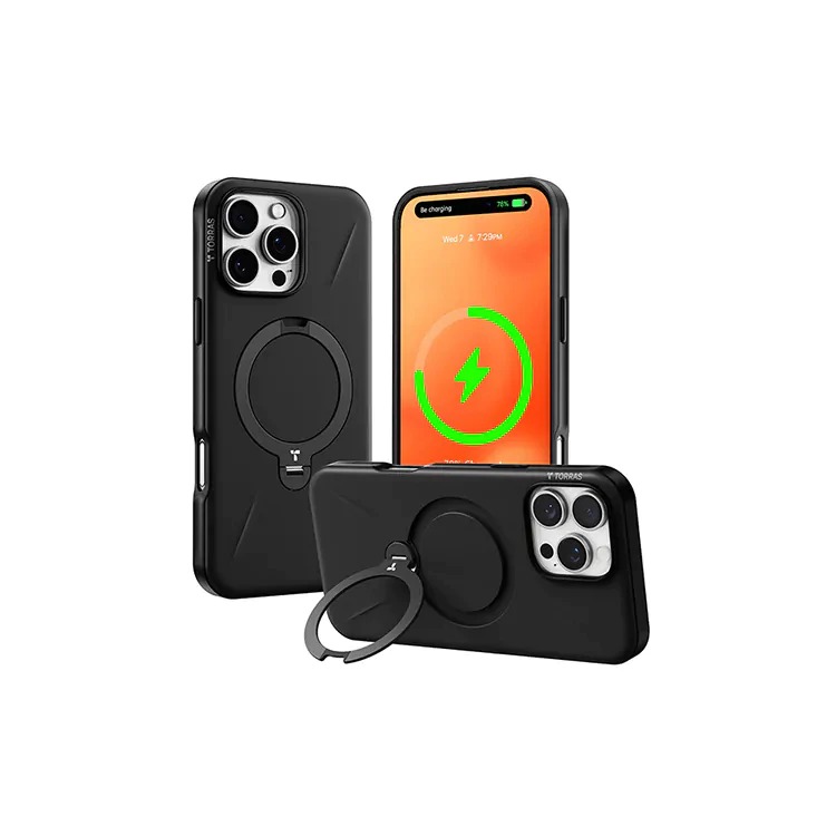 TORRAS Ostand Spin Fusion 16/Pro/Max MagSafe支架防摔手機殼 保護殼-細節圖4