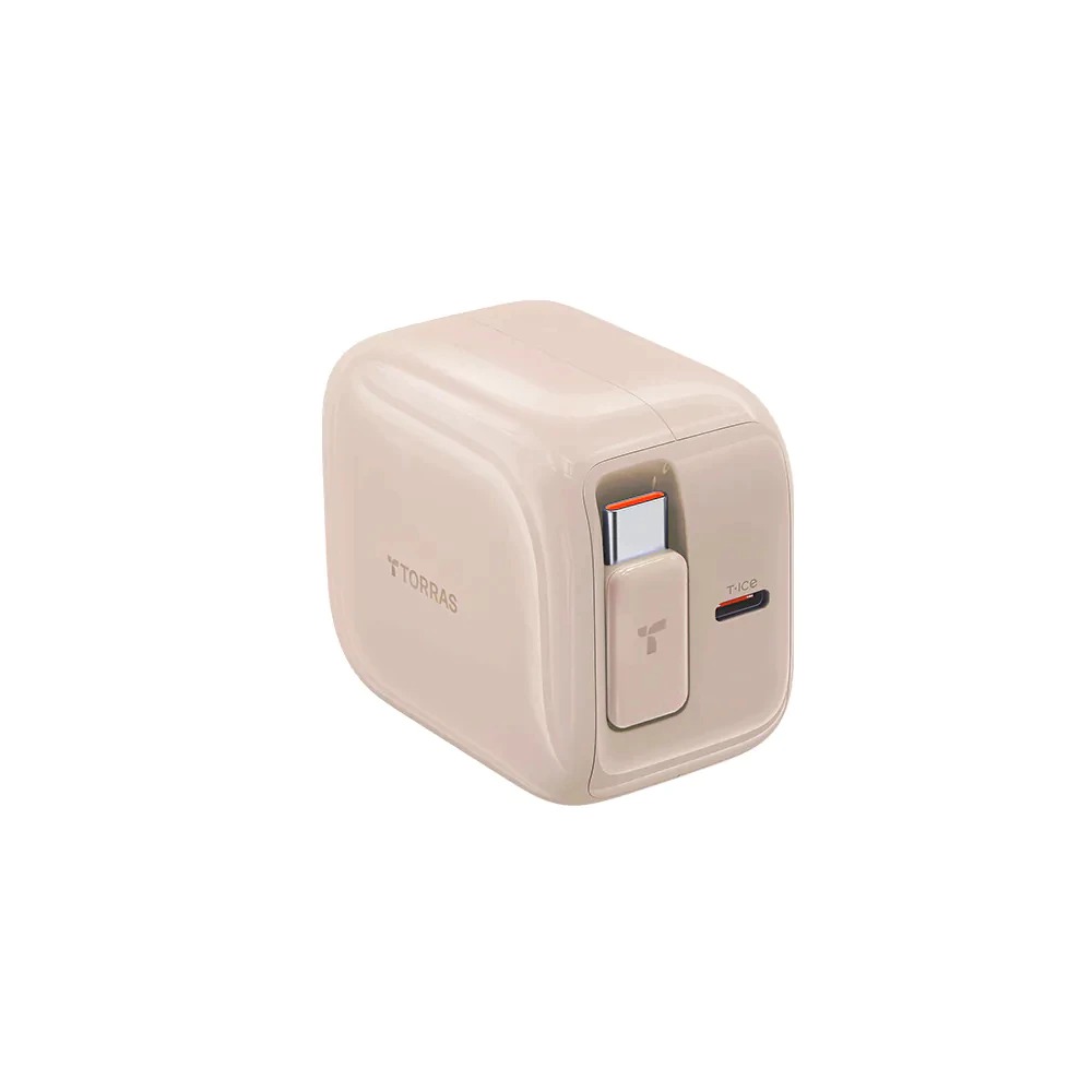 TORRAS FlexLine 40W 伸縮線PD快充充電器 充電頭 自帶線 快充 多國適用-細節圖3