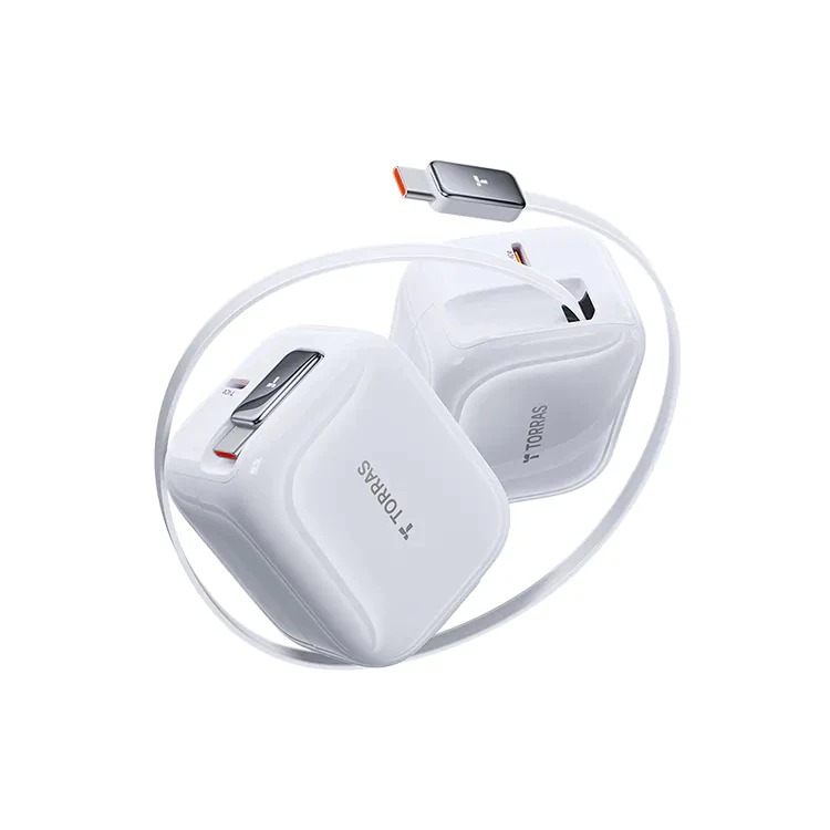 TORRAS FlexLine 40W 伸縮線PD快充充電器 充電頭 自帶線 快充 多國適用-細節圖8