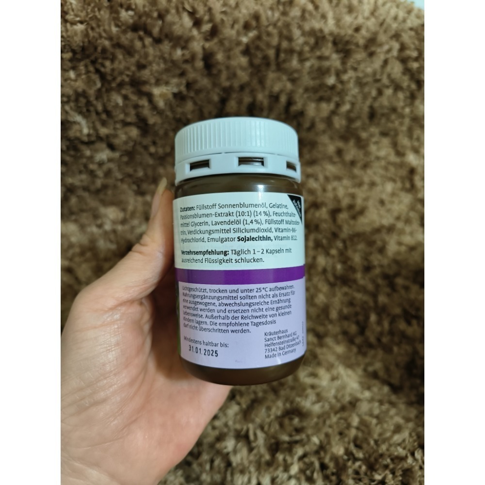 🇩🇪德國百年草本聖伯納德Sanct Bernhard薰衣草神經舒壓膠囊120顆(2~4 個月用量)-細節圖3