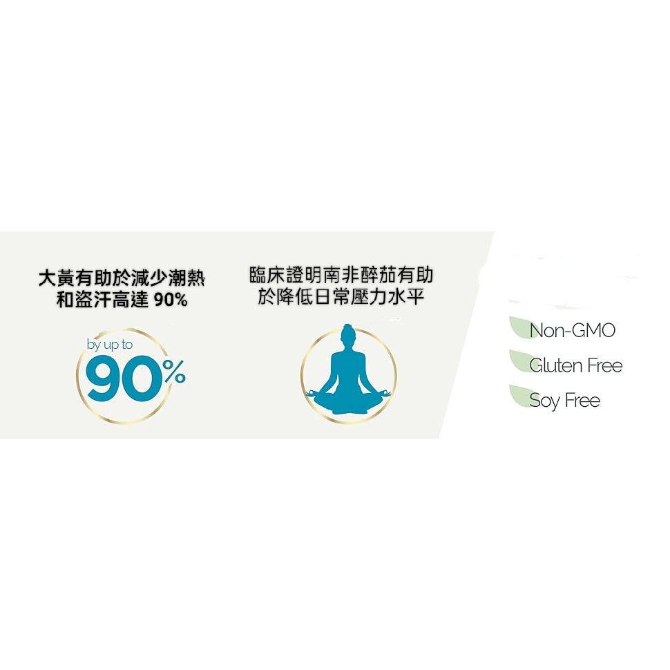 美國Estroven Complete + Ashwagandha 女性多症狀更年期補充劑60粒-經臨床驗證的成分可緩解-細節圖10