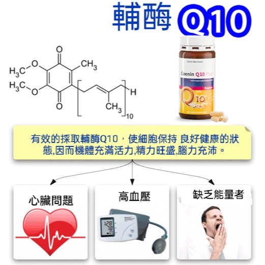 🇩🇪德國百年草本聖伯納德 Sanct Bernhard 天然輔酶Q10+綜合維生素150粒-細節圖2