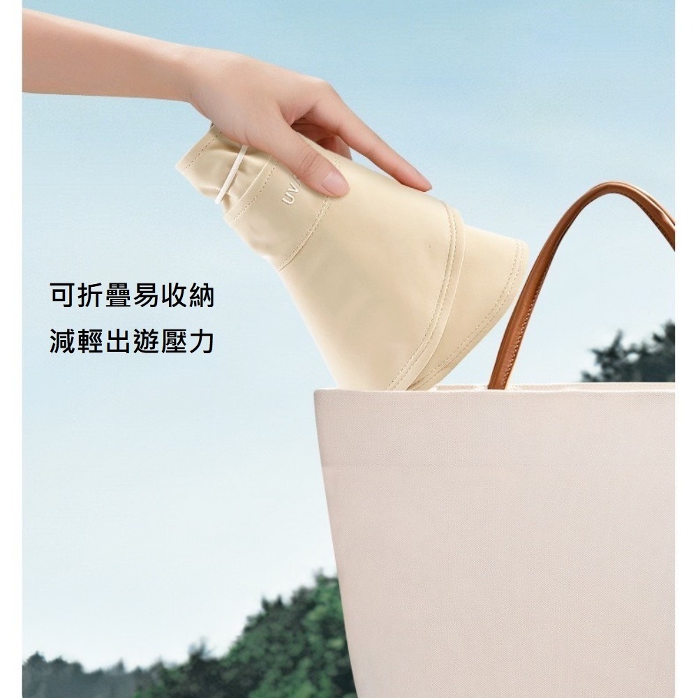 【A&R】夏季亮眼雙面速乾空頂遮陽防曬帽 UPF50+ 多色任選(大帽簷 可紮馬尾 防潑水 露營 登山 高爾夫球帽)-細節圖3