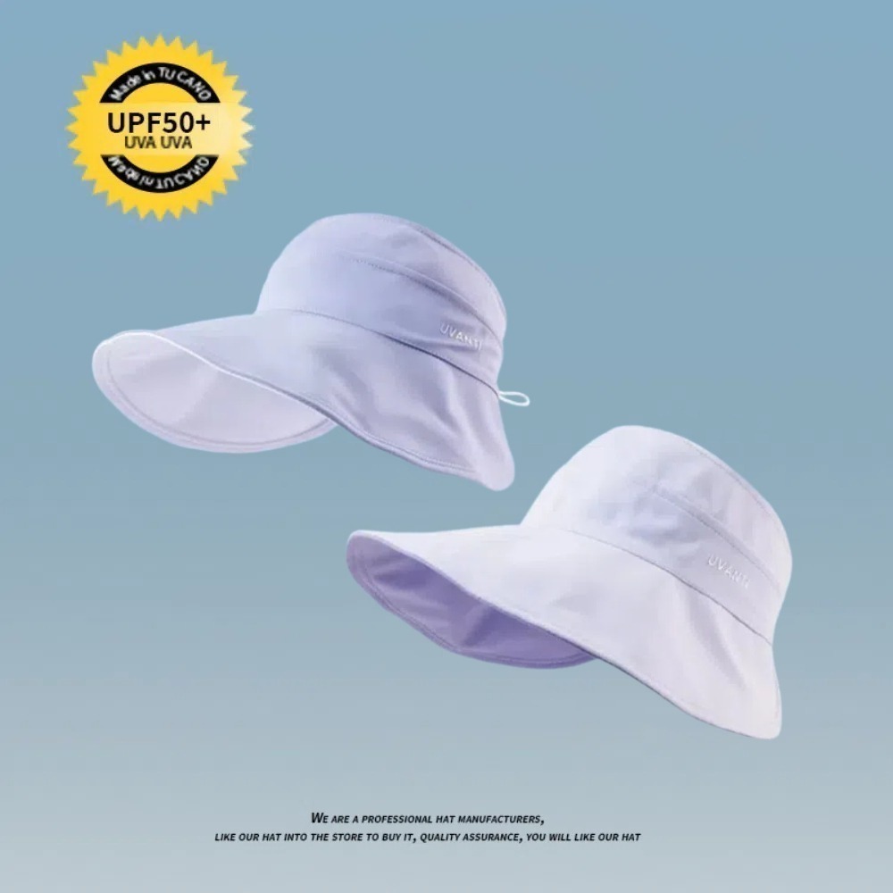 【A&R】夏季亮眼雙面速乾空頂遮陽防曬帽 UPF50+ 多色任選(大帽簷 可紮馬尾 防潑水 露營 登山 高爾夫球帽)-規格圖6