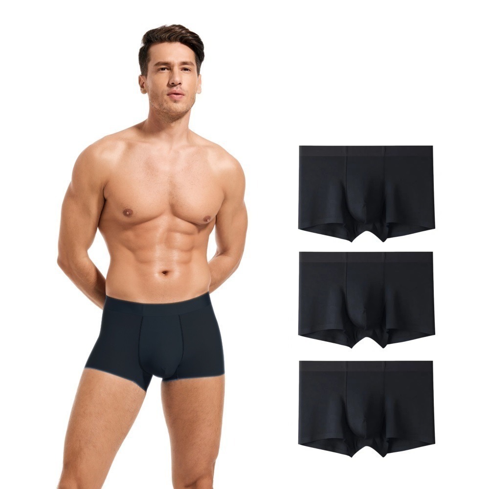 【A&R】三入組 石墨烯 無痕莫代爾男士內褲 三款任選(L-4XL 莫代爾 平口褲 四角褲 大尺碼 無痕內褲)-規格圖6