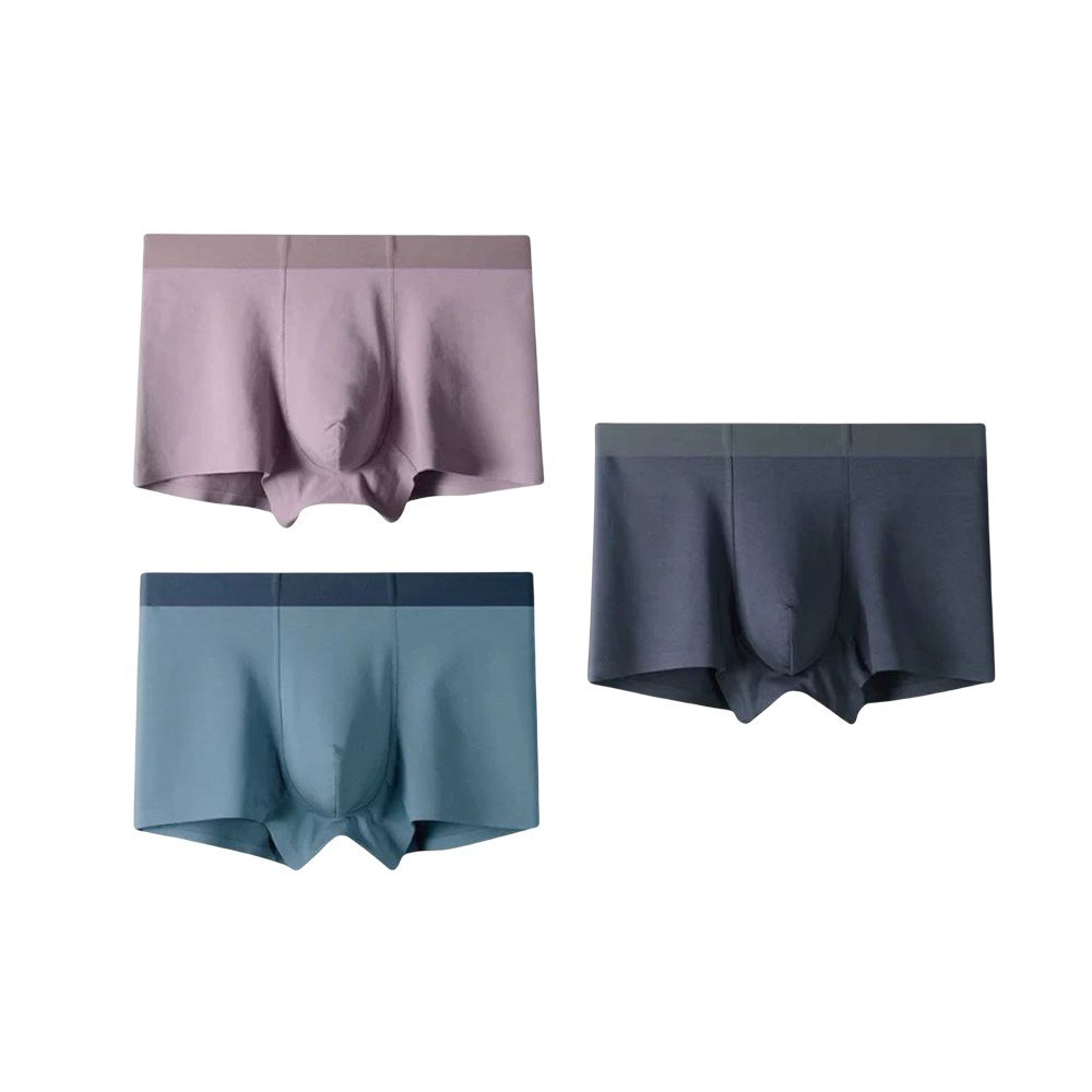 【A&R】三入組 純棉 無痕蠶絲四角內褲 (L-4XL 大尺碼 純棉內褲 四角褲  蠶絲)-細節圖5