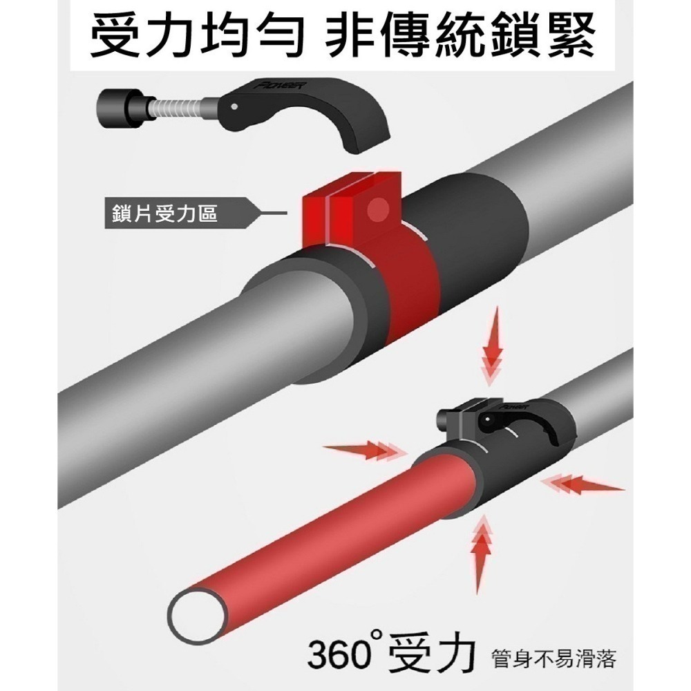 【Pioneer 開拓者】新款消光系碳纖維+鋁合金 五節登山杖 2入附杖袋 四色任選(折疊式 輕巧 堅固 外扣鎖)-細節圖5