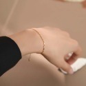 【A&R】設計感簡約小方塊純銀手鍊 兩色任選(s925純銀 抗過敏 個性 兩色混搭 情人節 生日禮物)-規格圖4