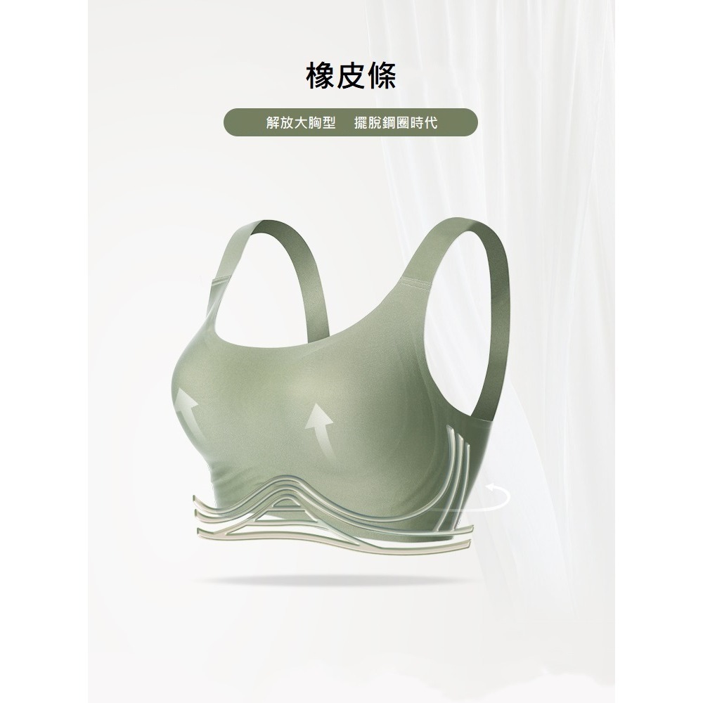 【A&R】歐式無痕美胸顯瘦大尺碼內衣 五色任選(XL-3XL 深Ｖ 收副乳 防下垂 無鋼圈 舒適透氣)-細節圖2