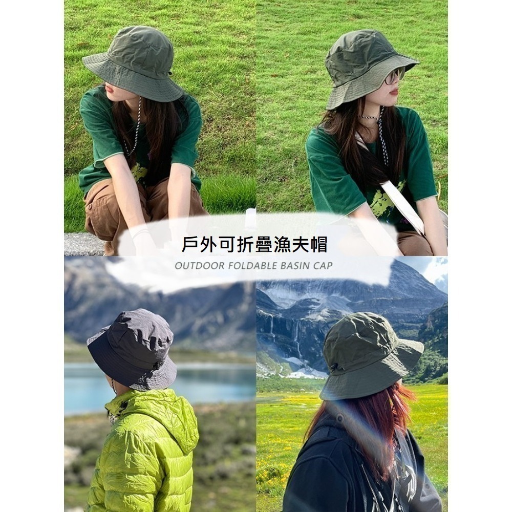 【A&R】新款防曬防水速乾漁夫帽 收納包款 八色任選(可掛包 遮陽 登山 釣魚 男女適用  戶外 露營 交換禮物)-細節圖4