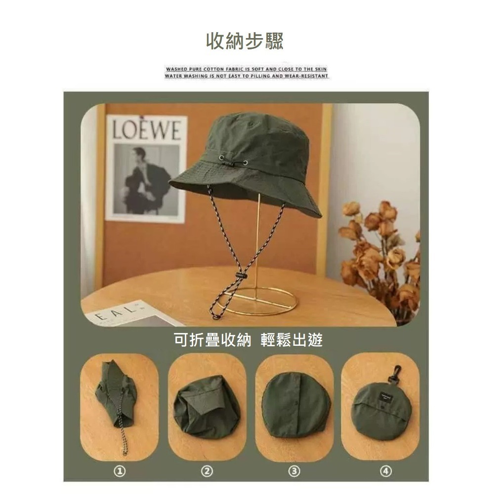 【A&R】新款防曬防水速乾漁夫帽 收納包款 八色任選(可掛包 遮陽 登山 釣魚 男女適用  戶外 露營 交換禮物)-細節圖6