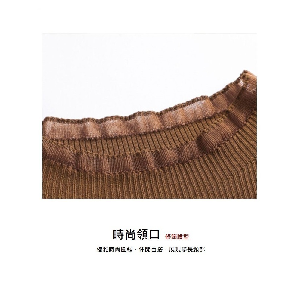 【A&R】春夏季修身款半高領背心針織衫 三色任選(S-XL 顯腰身 蕾絲設計領 內搭外穿皆可)-細節圖2