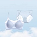 【A&R】莫代爾冰絲萊卡涼感透氣無痕美背內衣褲 成套組(AIR SKIN BRA  細肩帶 寬肩帶 裸感內褲 無鋼圈)-規格圖6