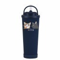 【A&R】吾家有貓雙飲款陶瓷塗層珍珠奶茶吸管杯贈Tritan珍珠吸管 830ML(保溫杯 環保杯 專利品牌貓圖)-規格圖6