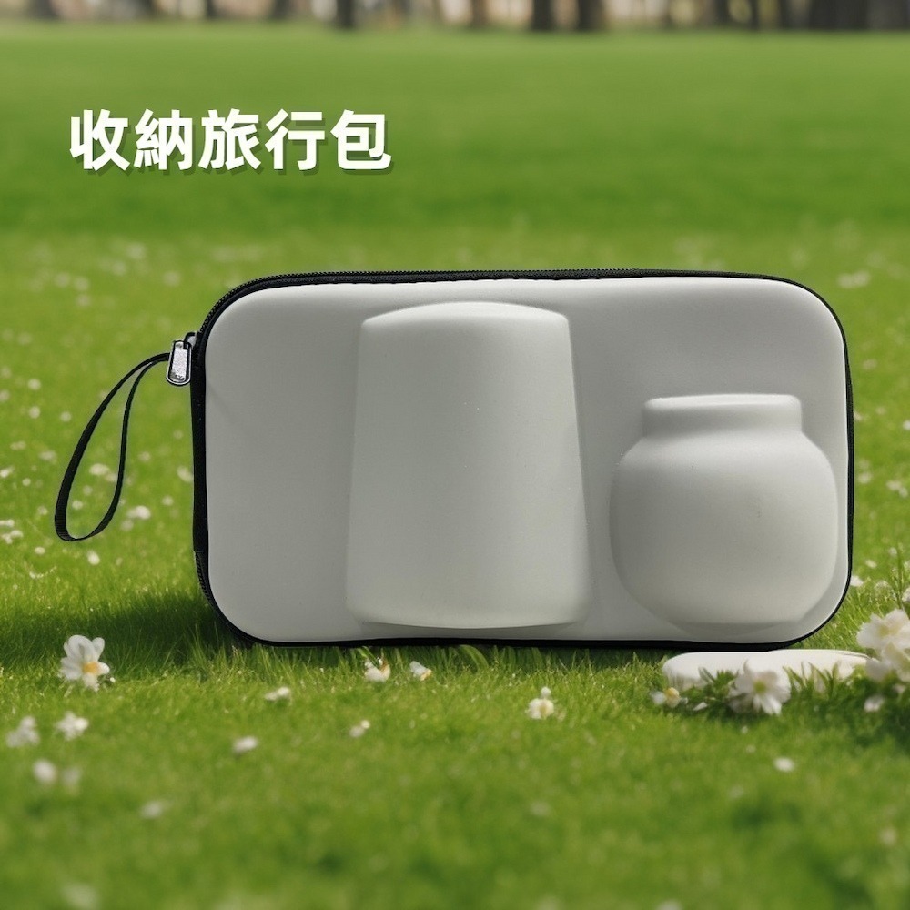 【A&R】陶瓷旅行茶具組附收納旅行包 六件組(露營 公園 泡茶 便攜 輕巧 交換禮物)-細節圖5