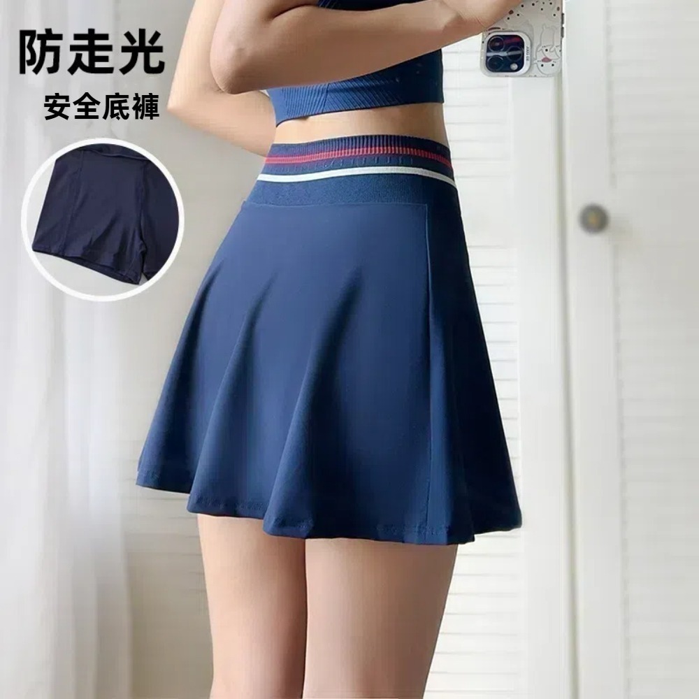 【A&R】絲滑超顯瘦A字英格風運動裙 S-XL 五色任選(跑步 騎車 瑜珈 羽球 網球 高爾夫球 百搭)-細節圖3