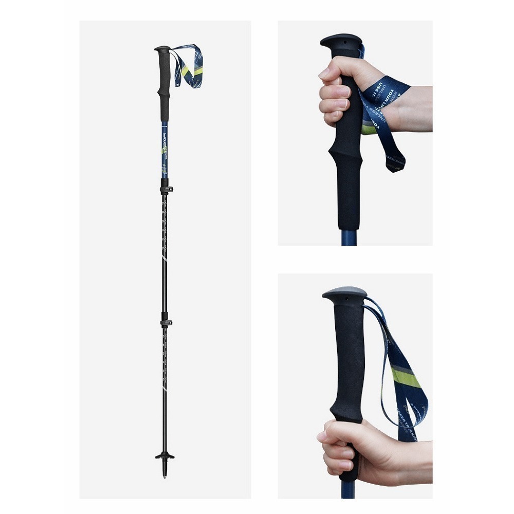 【Pioneer 開拓者】二入組 新款航太級鋁合金登山杖 兩色任選(戶外休閒 7075鋁合金 鎢鋼 伸縮杖)-細節圖9