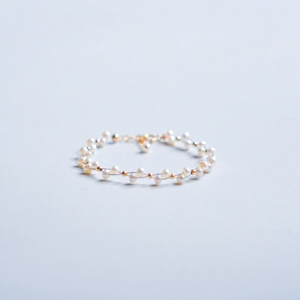 【A&R】輕奢華典雅天然珍珠14K金手鍊附精美禮盒(百搭 簡約 氣質 情人節 生日 禮物)-細節圖2