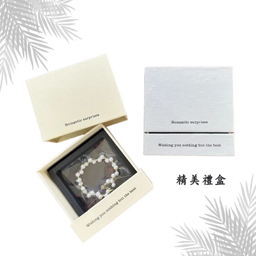 【A&R】S925純銀小桃花和田玉銀珠水晶手鍊附精美禮盒(招桃花 好人緣 平安 手珠 串珠 情人節 生日 禮物)-細節圖8