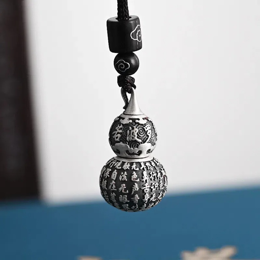【A&R】精雕葫蘆波羅蜜心經款吊墜附楞嚴咒經文(趨吉避凶 順心轉運 招財 護身符 項鍊)-細節圖2