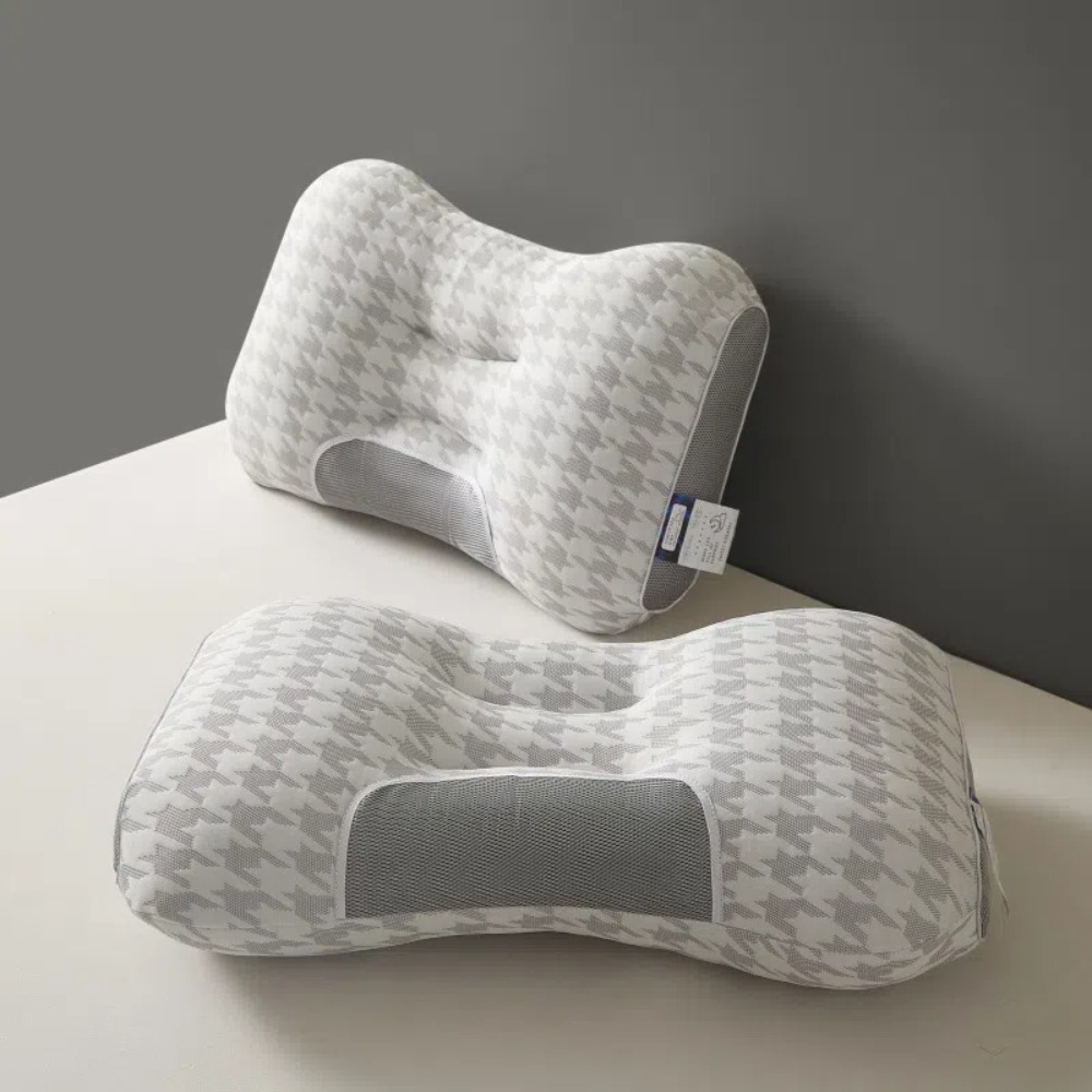 【A&R】雲朵舒適SPA深睡千鳥紋記憶護頸枕 三款任選(人體工學 無螢光劑 抗菌防蹣 親膚 柔軟 吸濕透氣)-細節圖4
