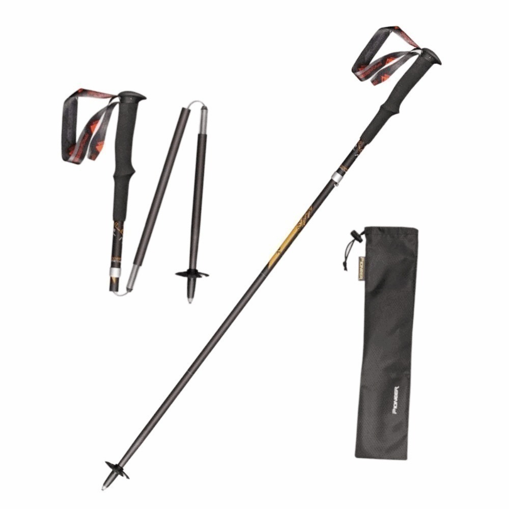 【Pioneer開拓者】一入 碳纖維越野二系登山杖 100cm 110cm 120cm 任選 (不鏽鋼 鎢鋼 好收納-規格圖4
