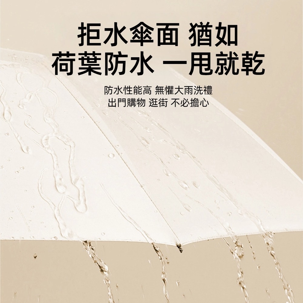 【A&R】UPF50+抗UV全自動10骨反向晴雨兩用傘(23吋 抗紫外線 環扣傘 一鍵開收 學生 防曬 速開)-細節圖4