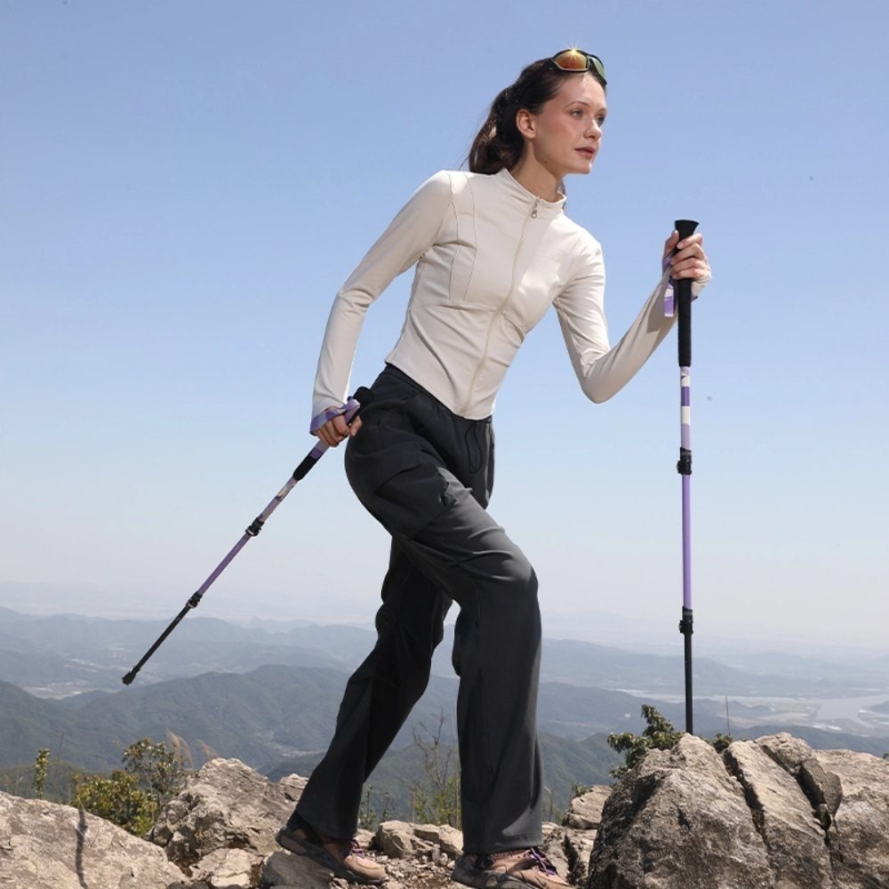 【Pioneer 開拓者】一入 新款旋彩碳纖維登山杖 山精靈3系 兩色任選(超輕量 防滑 避震 拐杖 爬山 健行 禮物)-細節圖6