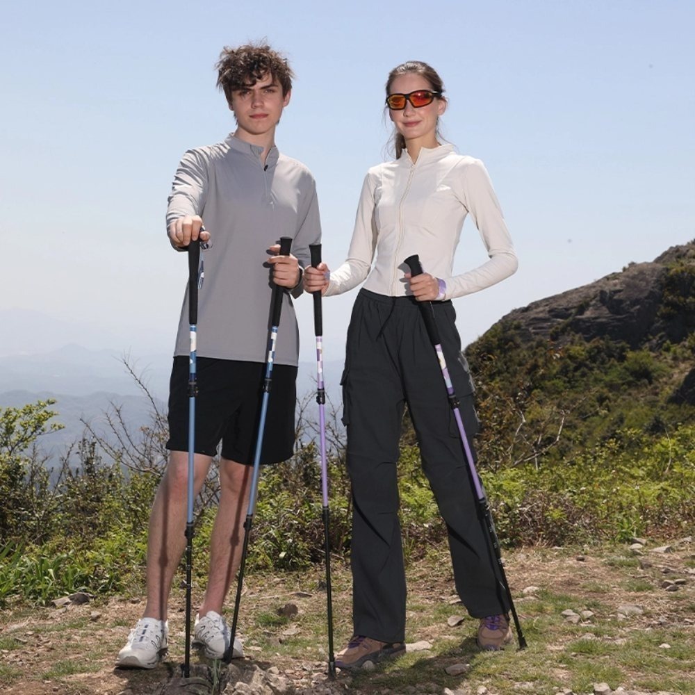 【Pioneer 開拓者】一入 新款旋彩碳纖維登山杖 山精靈3系 兩色任選(超輕量 防滑 避震 拐杖 爬山 健行 禮物)-細節圖7