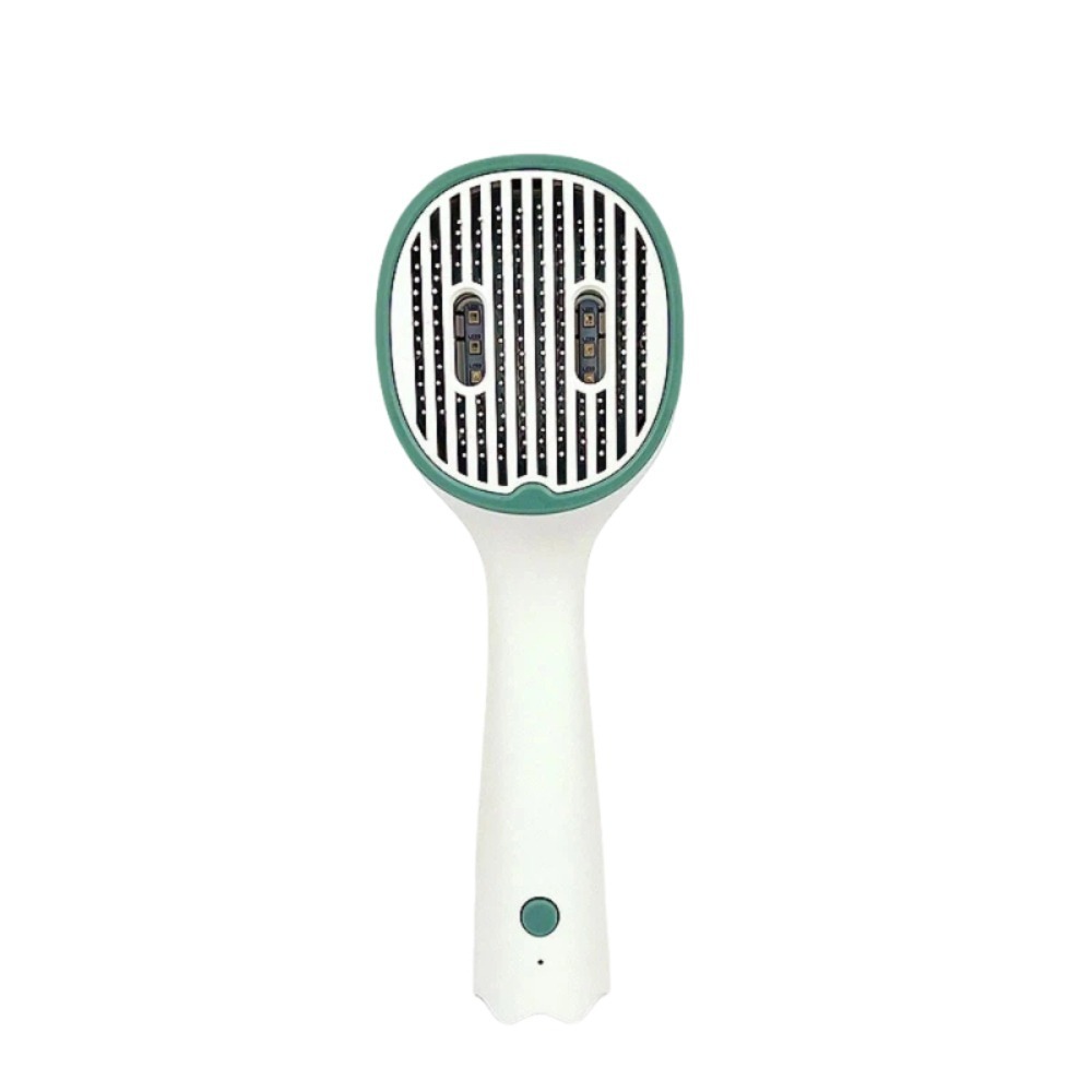 【A&R】毛孩UVC光殺菌除毛梳 兩色任選(貓狗通用 99.8%殺菌率 除蟎 梳毛刷 浮毛梳 USB充電)-規格圖4