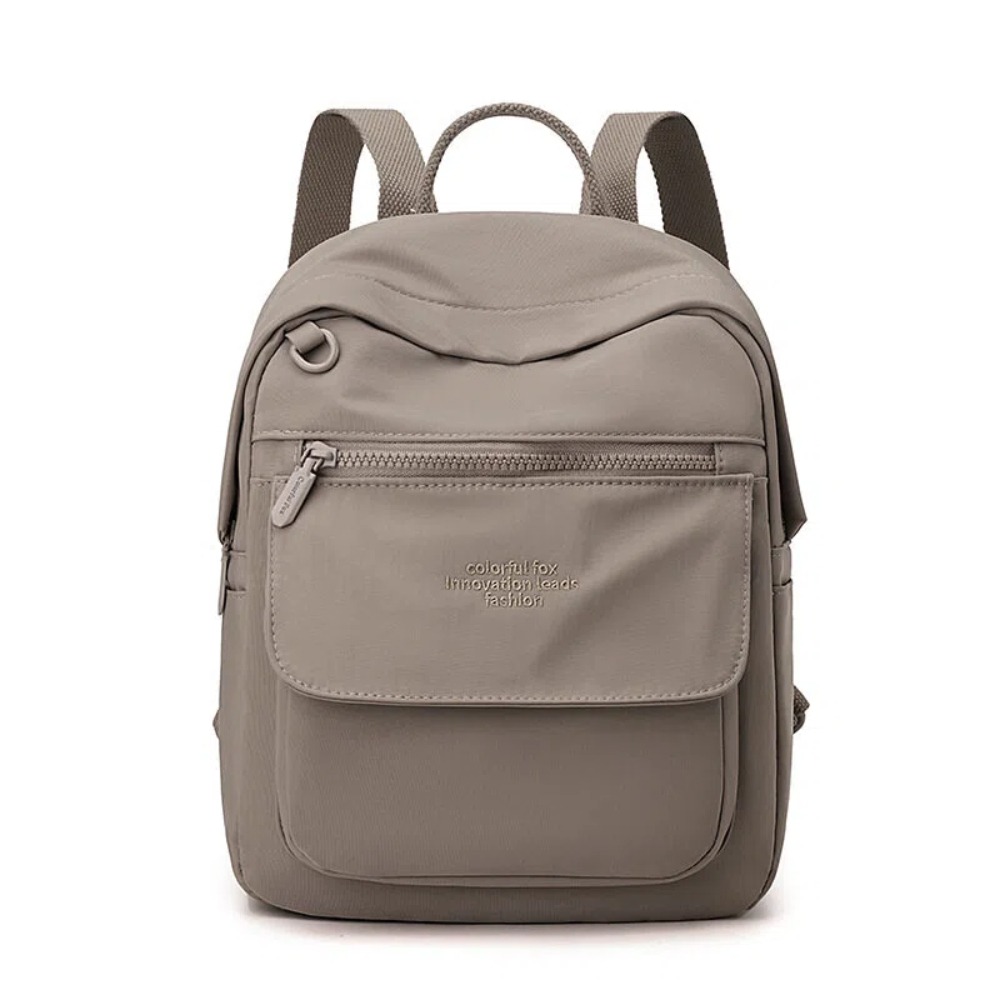 【A&R】莫蘭迪色系 輕量多隔層防潑水後背包 多色任選(通勤包 媽媽包 輕巧不厚重 耐髒好整理)-規格圖5