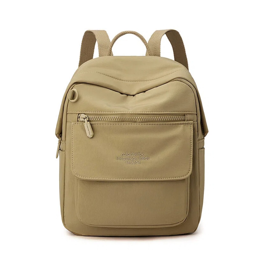 【A&R】莫蘭迪色系 輕量多隔層防潑水後背包 多色任選(通勤包 媽媽包 輕巧不厚重 耐髒好整理)-規格圖5