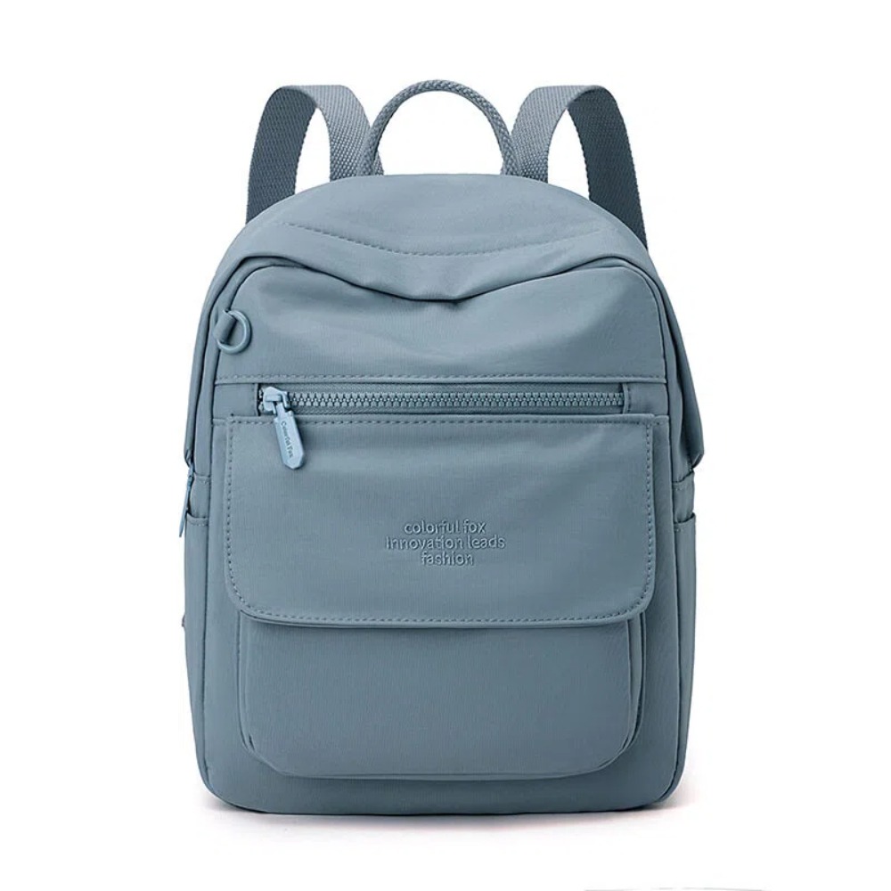 【A&R】莫蘭迪色系 輕量多隔層防潑水後背包 多色任選(通勤包 媽媽包 輕巧不厚重 耐髒好整理)-規格圖5