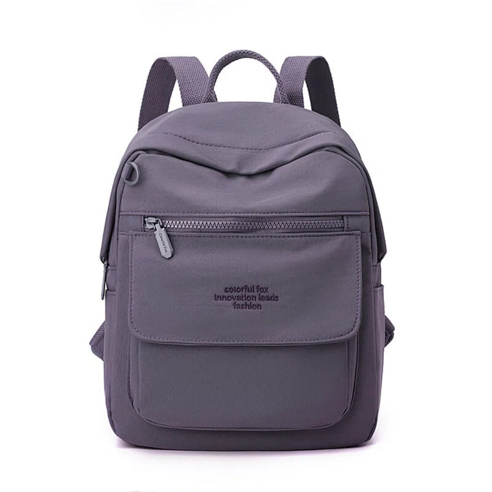 【A&R】莫蘭迪色系 輕量多隔層防潑水後背包 多色任選(通勤包 媽媽包 輕巧不厚重 耐髒好整理)-規格圖5