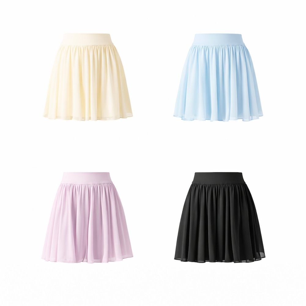 【A&R】韓系網紗高腰顯瘦百褶A字運動褲裙 S-L 四色任選 (防走光 騎車 健身 網球 瑜珈 羽球 高爾夫)-細節圖6