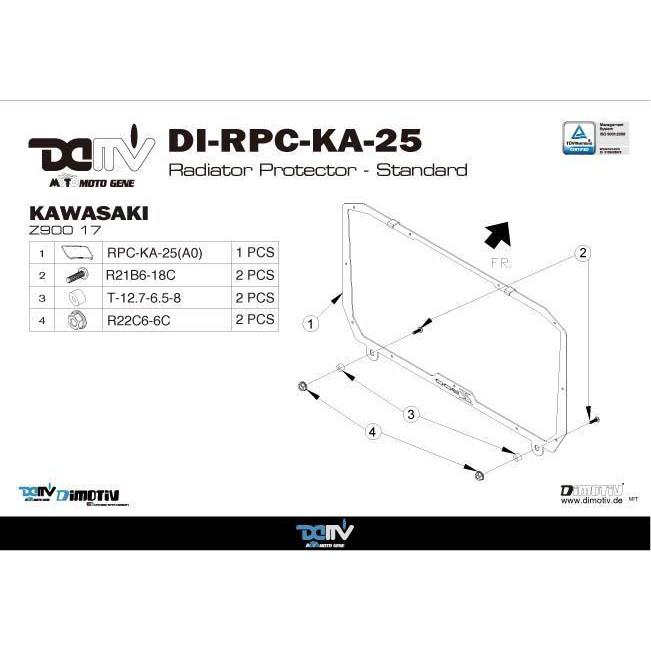 ☆★億錡★☆ DIMOTIV 水箱護網 KAWASAKI Z900 2017 黑鋁 基本款 DMV-細節圖3