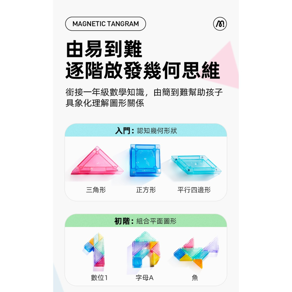 MiDeer 益智磁力七巧板-細節圖3
